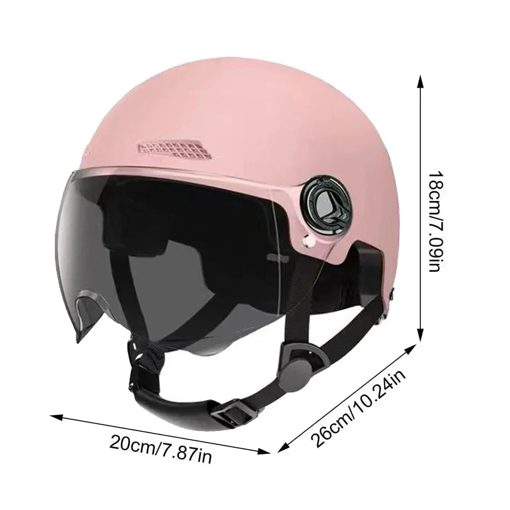 Motorcycle Helmet Bicycle Helmets for Men Women Adult Motorbike Scooter Helmet Ultralight Retro Scooter Hat Helmets Accessories