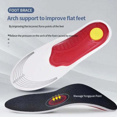 Orthotic Insole Arch Support Flatfoot Orthopedic Insoles Arch Support Flat Feet for Women / Men Orthopedic Plantar Foot Pain