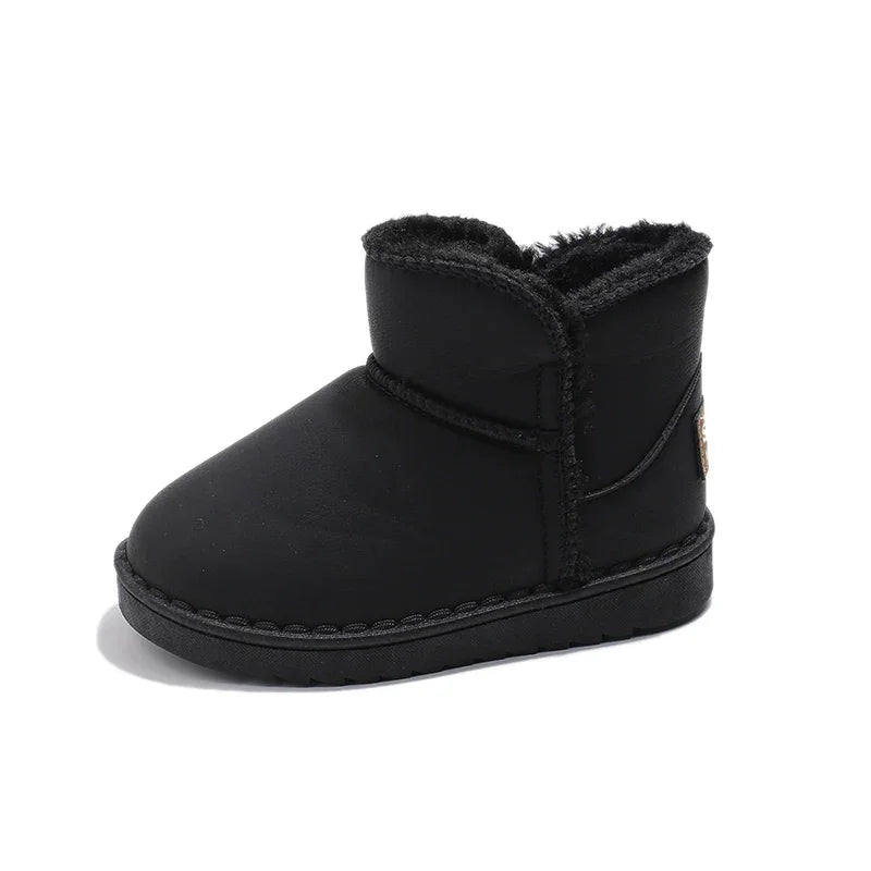 Kids Snow Boots for Boys Girls Thick Plush Children Thermal Ankle Boots Warm 2025 Autumn Winter Anti-skid Classic Fashion Boots