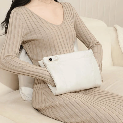 Double Sided Heating Rechargeable Hand Warmer Adjustable Temperature Warm Portable Warmer Soft Comfortable Fast Thermal Warmer