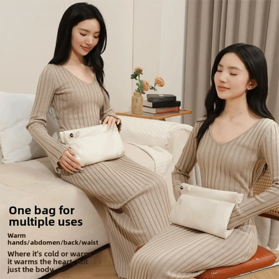 Double Sided Heating Rechargeable Hand Warmer Adjustable Temperature Warm Portable Warmer Soft Comfortable Fast Thermal Warmer