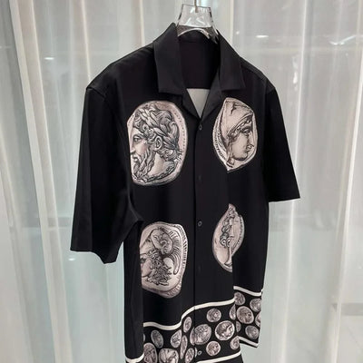 Summer Short Sleeved Shirt men's