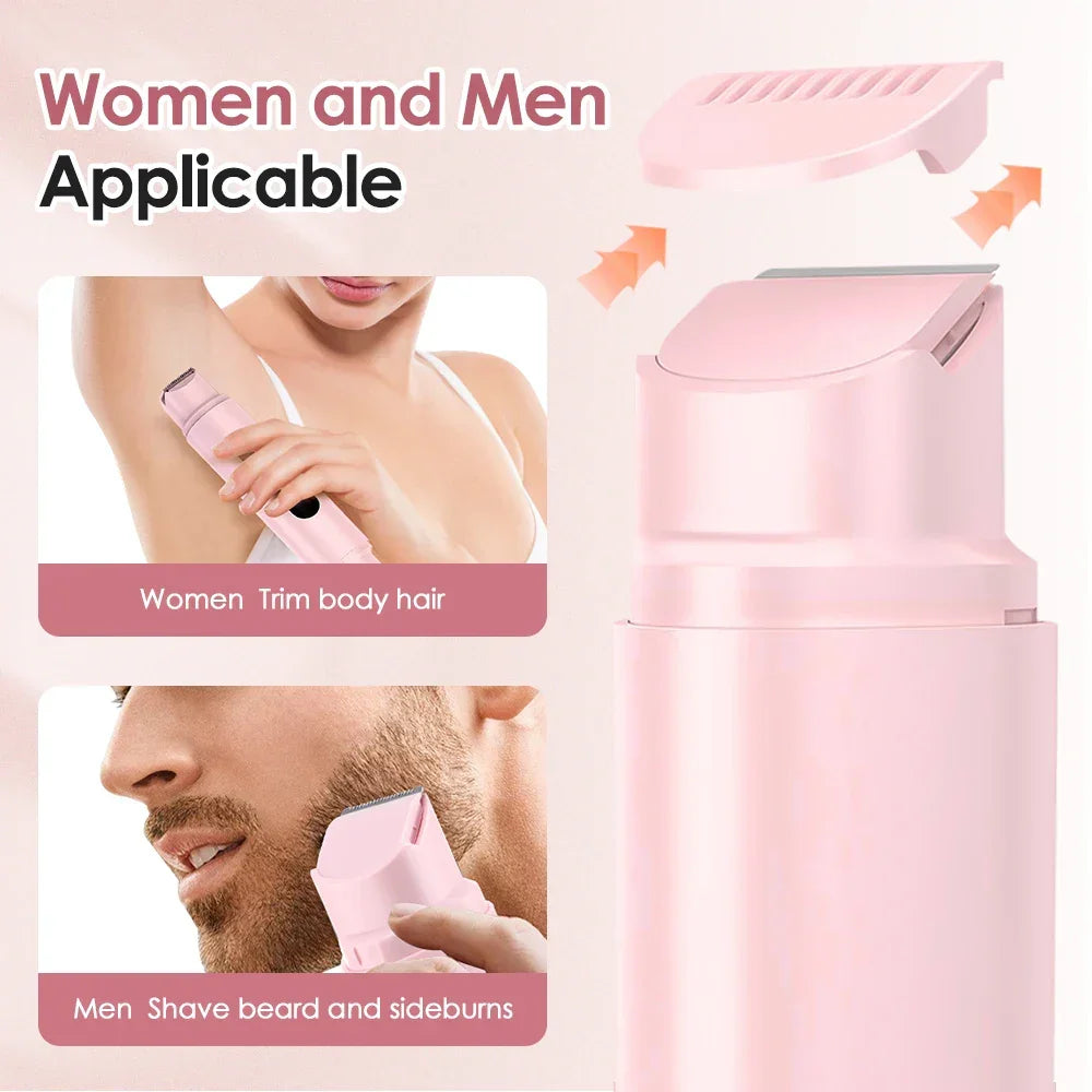 Electric Razors for Women Painless Ladies Epilator Facial Mustache Shaver Bikini Underarms Legs Trimmer Electric Hair Removal