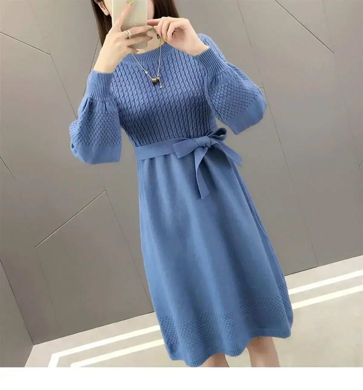 Crochet Dresses for Women Trendy Chic and Elegant Pretty New In Woman Knitted Dress Autumn Winter High Quality Luxury Aesthetic