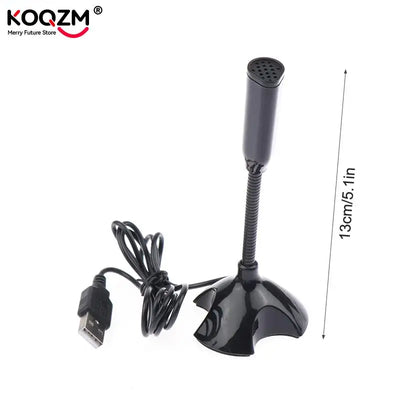 3.5mm USB Microphone For Laptop Computers Noise Reduction Studio Singing Gaming Streaming Mikrofon Stand Mic With Holder Desktop