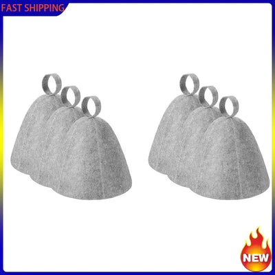 Hot Trend-6X Anti Heat Sauna Hat Thicken Wool Felt Shower Cap Hair Turban Quickly Towel Drying Towel Hats For Sauna Bathroom
