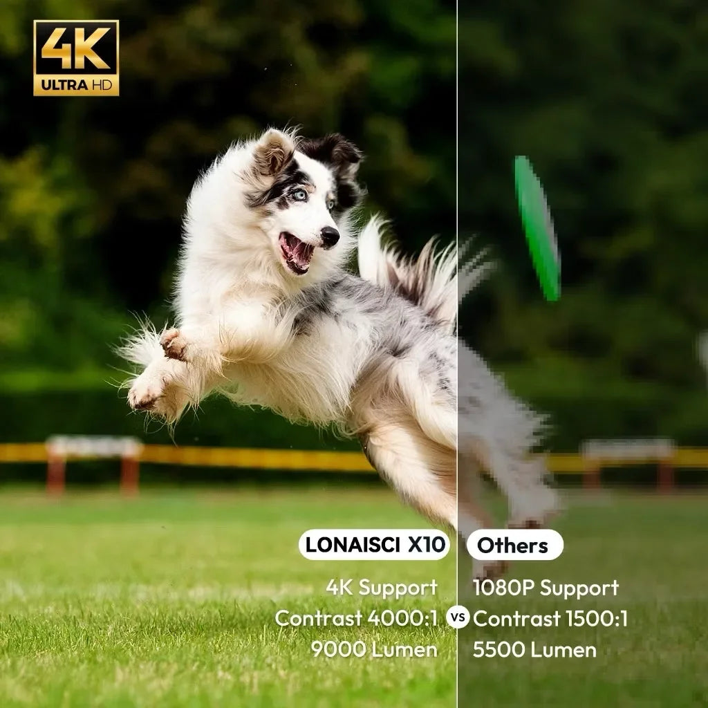 4K Mini Projector for Phone Portable Android Wifi Bluetooth Connection Home Cinema Full HD 1080P Home Theater LCD Projector