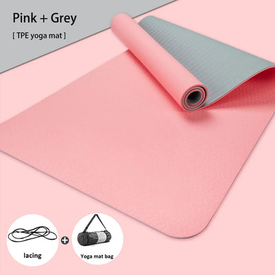 TPE yoga mat is environmentally friendly, odorless, elastic, waterproof, and anti slip. It is a professional yoga mat with genui