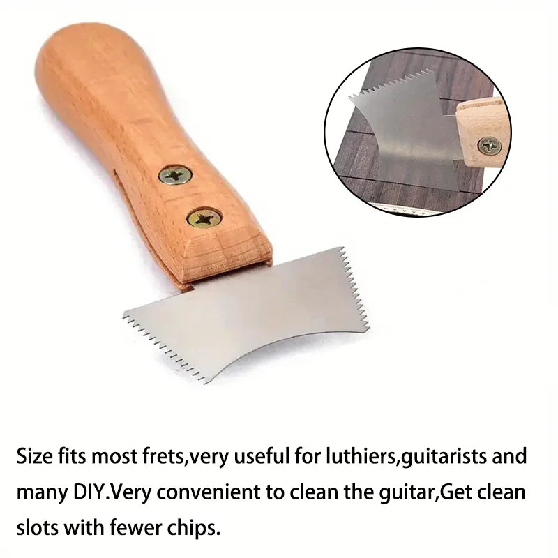 Guitar Cleaning File Tools Guitar Slot Saw Blade Guitar Fret Nut Saddle Cleaning Luthier Repair Tool Instruments Accessories