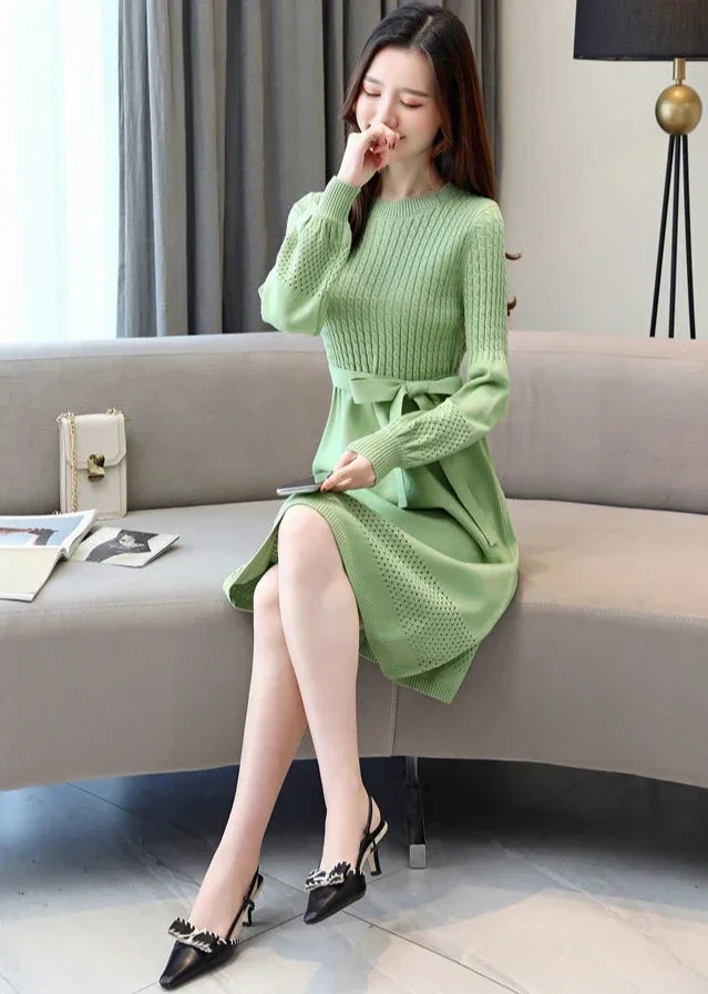 Crochet Dresses for Women Trendy Chic and Elegant Pretty New In Woman Knitted Dress Autumn Winter High Quality Luxury Aesthetic