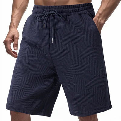 European and American shorts men's summer loose and heavy jacquard texture trendy high street hip-hop five-point shorts