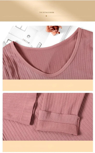 Women Thermal Underwear Winter Long Sleeve