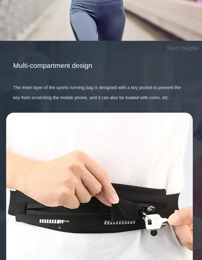 Men Women Waistbag Marathon Running Outdoor Riding Fitness Waterproof Phone Sport Male Female Belt Waist Bags  Sport Accessories