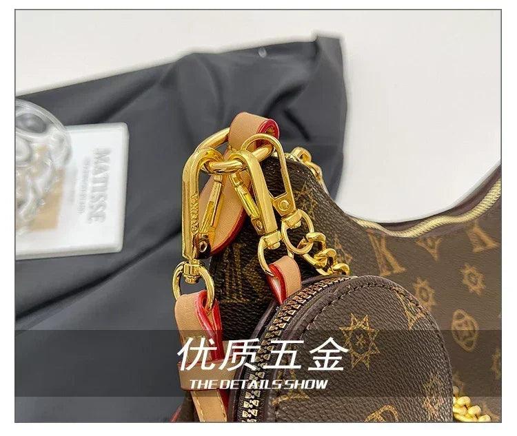 Famous designer elegant handbags leather for women ladies crossbody shoulder bag classic popular and lightweight
