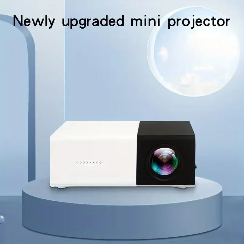 Mini portable YG300 projector, suitable for home theater, phone, compatible with USB and HDMI connections