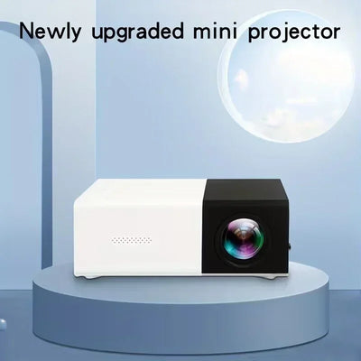 Mini portable YG300 projector, suitable for home theater, phone, compatible with USB and HDMI connections