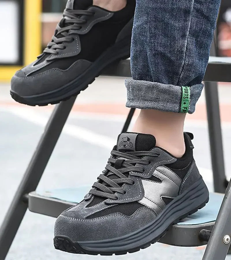 Men's safety shoes  Steel Toe Shoes Anti-Smashing Work Shoes Lightweight Breathable Composite Toe security-protection sneakers