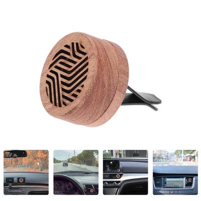 Aroma Diffuser Essential Oil Car Diffuser Wooden Carved Aromatherapy Diffuser Car Vent Clip Car Air Freshener Rituals perfume