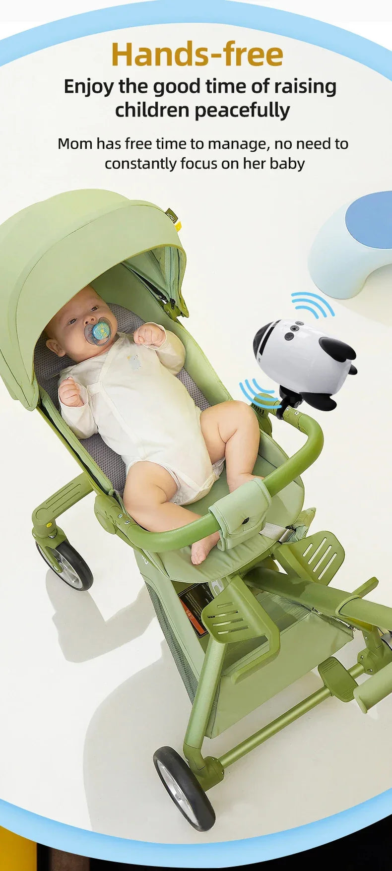 Portable Baby Stroller Rocker Accessories Automatic Infant Swing Sleep Soother with White Noise Baby Shaker Sleep Aid Device
