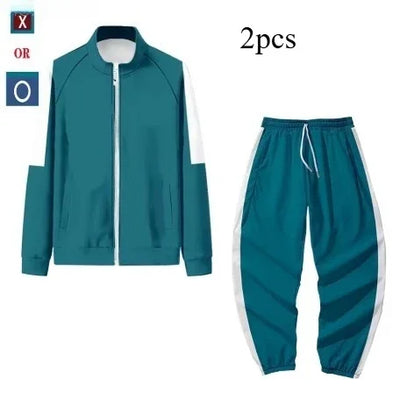 CosplayCalamari Game Cosplay Costume 456 230 001 Thanos Tracksuit Jacket T-shirt Pants Suit Teenager Sweatshirt Numbers Suit Wom