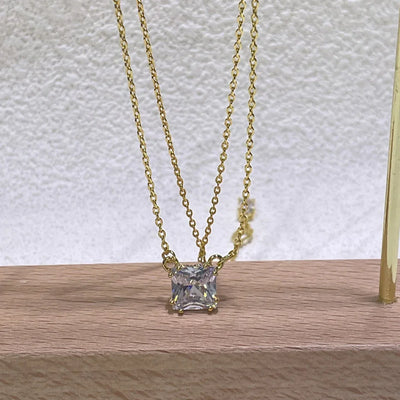 2025 New Trend Fine Jewelry Sets Charming White Geometric Crystal Fashion Pearl Necklace Ring Earrings Romantic Gift for Women