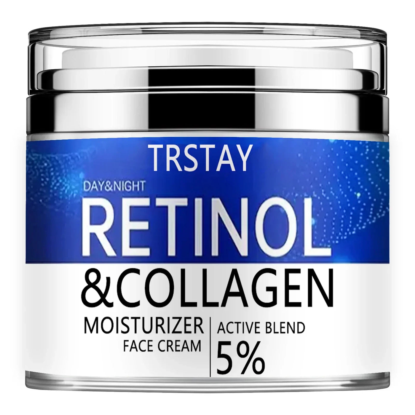 Retinol Cream for Face (4oz) Best Facial Moisturizer for Aging Skin with Collagen and Hyaluronic Acid - Anti-Aging Face Cream fo