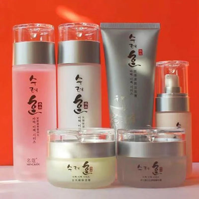 Skincare Series Gentle Cleansing Set New Korean Includes Brightening Firming Essence Water Women Moisturizing Charming Cream