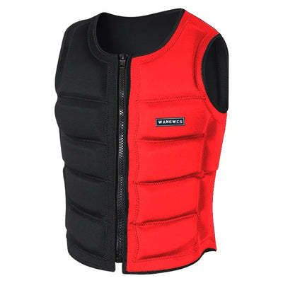 Adult Life Jacket Wake Surfing Impact Vest CE Approved Neoprene Life Jacket Wakesurf Comp Vest surf Watersports Activities