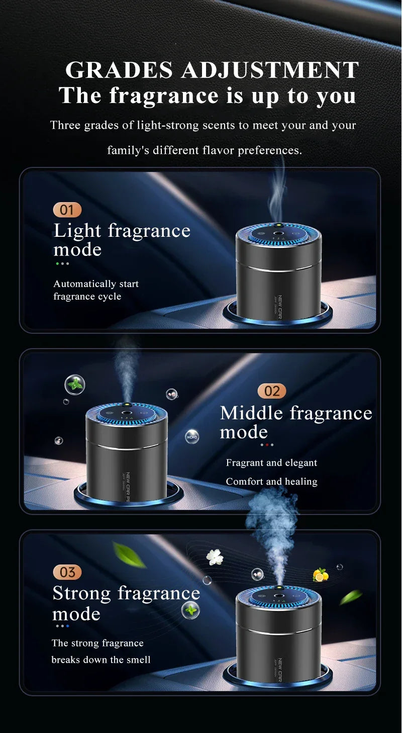 Car Electric Air Diffuser Aroma Car Air Vent Humidifier Mist Aromatherapy Car Air Freshener For Removing Odors Car Accessories
