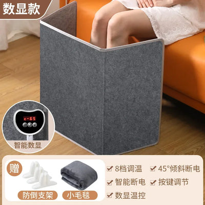 220V Electric Foot Warmer Under Desk Heating Pad for Winter Office Warm Feet BDW