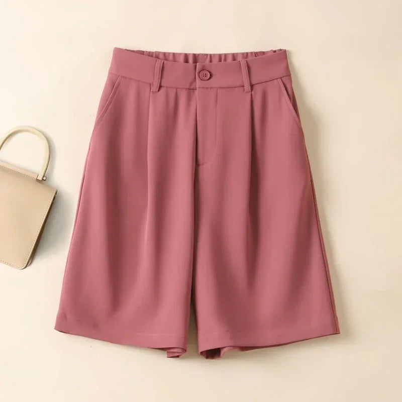 Short Pants Woman Wide Chiffon Shorts for Women Summer Women's Korean Style Designer Kpop Jorts Cheap Streetwear Flowy Comfy Hot