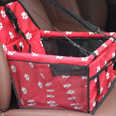 Pet Dog Car Carrier Seat Bag Waterproof Basket Folding Hammock Pet Carriers Bag For Small Cat Dogs Safety Travelling Mesh