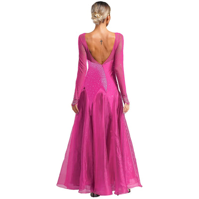 Waltz Ballroom Competition Dress Women Evening Gowns Concert Outifts Modern Tango Standard Dance Performance Stage Costume