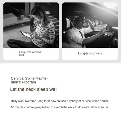 Multi Functional Smart Cervical Stretching Hot Compress Pillow for Neck Protection Kneading & Massage Pillow for Neck & Waist