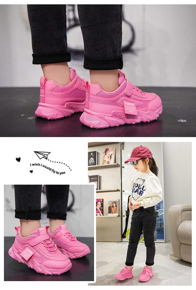 Kids Sports Shoes Children Casual Running Shoes for Boys Girls Air Mesh Breathable Fashion Sneakers Spring Summer Anti-skid Soft