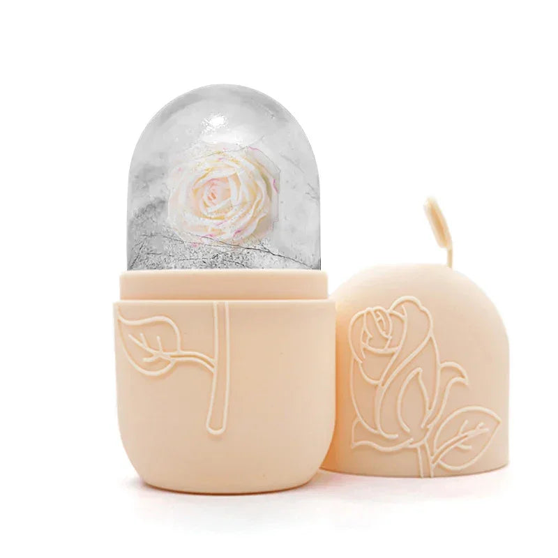 Reusable Ice Roller For Face And Eye Facial Beauty Ice Roller Skin Care Tools Ice Facial Cube Silicone Ice Mold Beauty Cooling