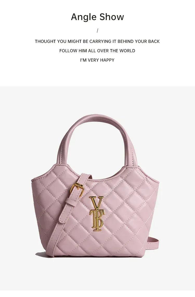 Elegant handbag for women leather material popular classic shoulder strap by famous designer luxury brand durable
