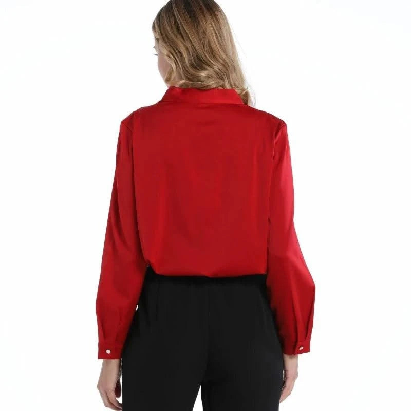 Women's Red Ribbon Top