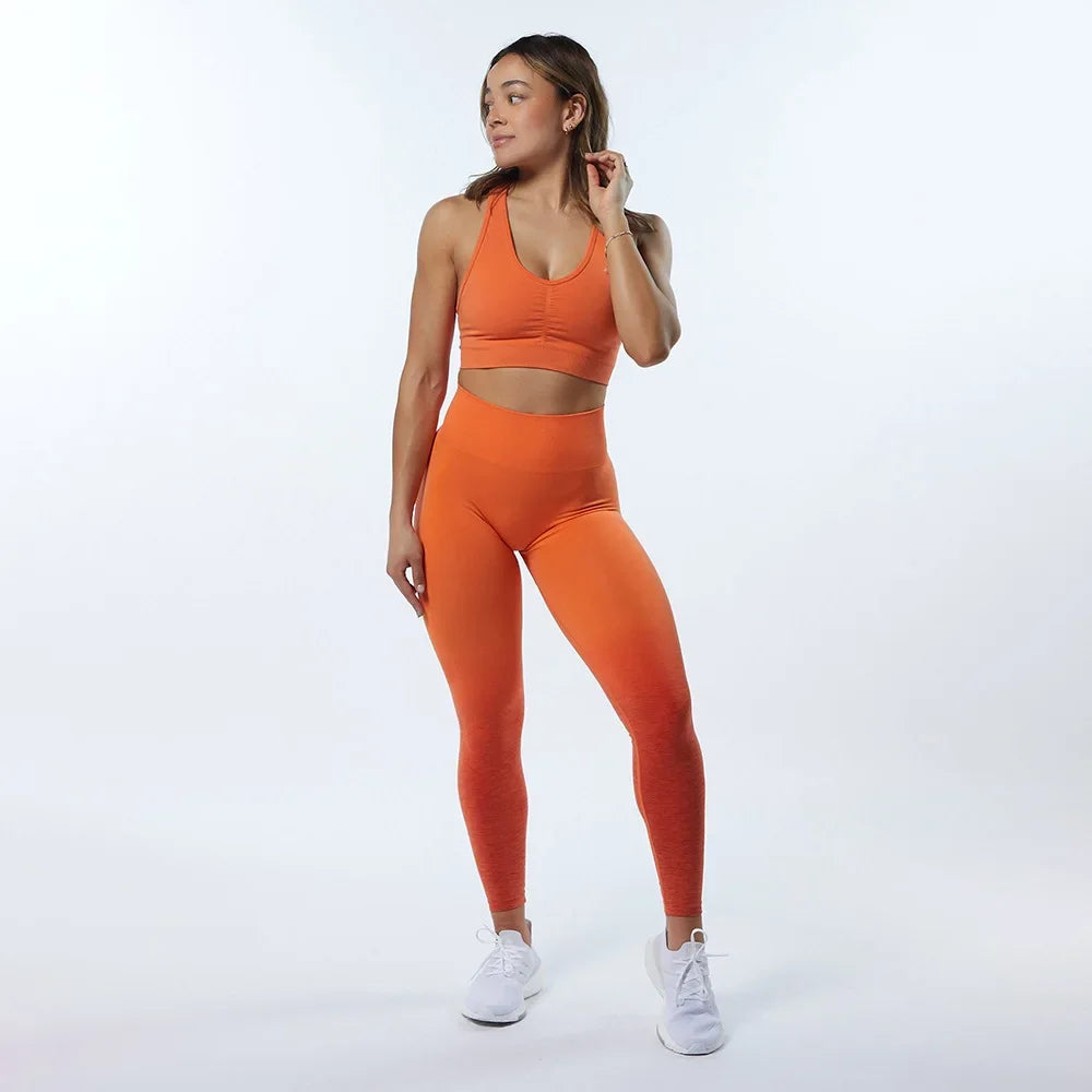 Women Seamless Tracksuit Yoga Set 2PCS