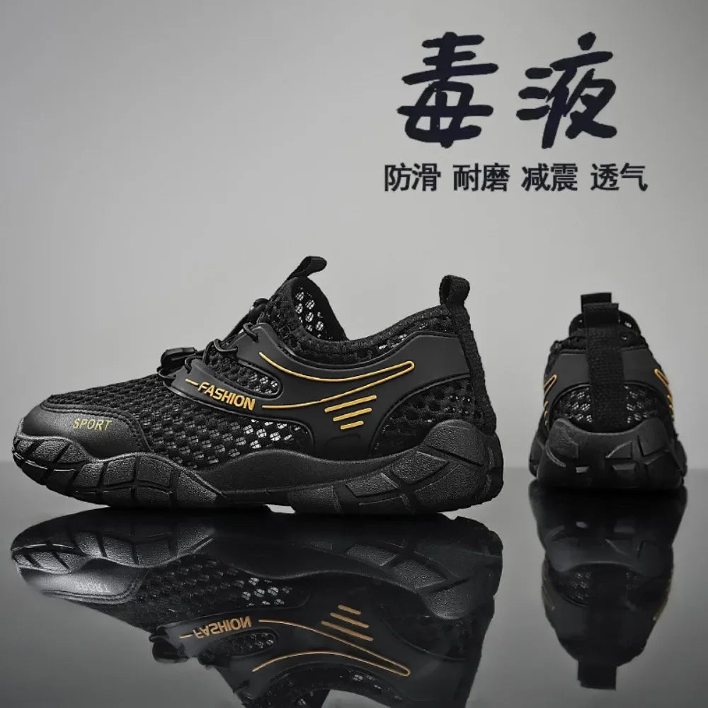 Breathable Mesh Running Shoes Men Summer Lightweight Athletic Sneakers for Hiking Walking Casual Comfortable Sportswear Durable