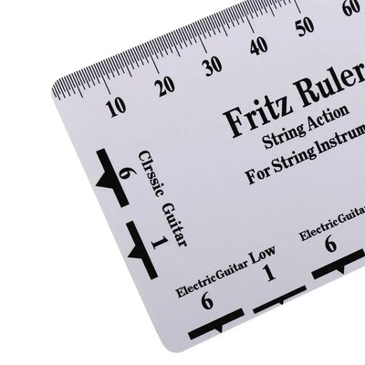 Guitar Strings String Pitch Ruler Measurement Rulers Card Guitar Ruler Compact Instruments Action Gauge Ruler Ukulele Bass