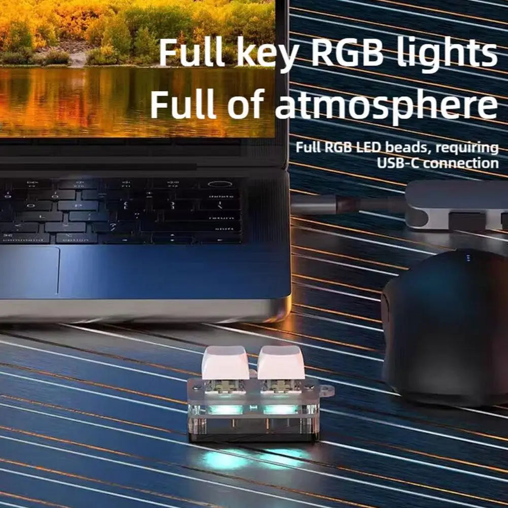 Bluetooth Mini Keyboard RGB Backlit Mechanical Switches Hot Swappable Design Custom Shortcut Keys Wireless Gaming Keyboard