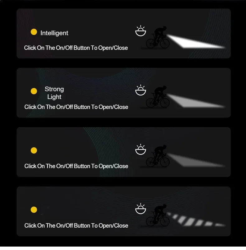 Mountain bike headlight mountain bike riding rainproof night riding headlight rechargeable mountain bike light