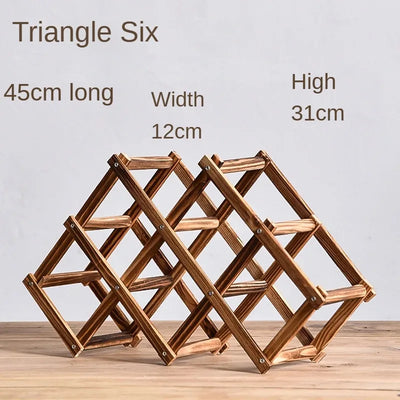 Stackable Wine Storage Shelves 3, 5, 6, 10 Bottles Wooden Wine Shelves Home Bar Utensils Wine Cabinets Bar Tools