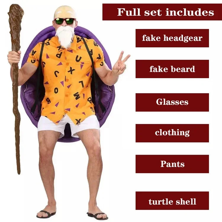 Cosplay Costume  Kame Sennin Cosplay  Cosplay Adult Men Anime Jumpsuits Halloween Carnival Costumes