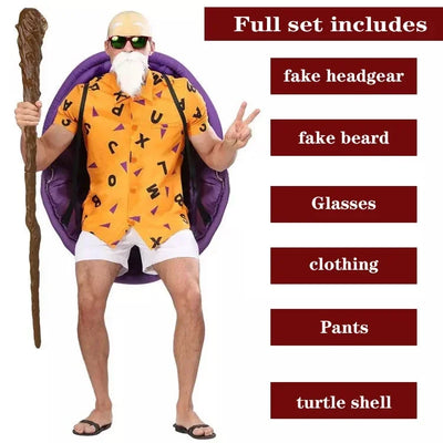 Cosplay Costume  Kame Sennin Cosplay  Cosplay Adult Men Anime Jumpsuits Halloween Carnival Costumes