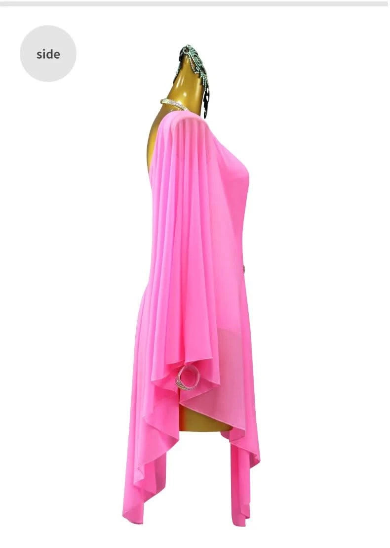Pink Dress For Women Evening Latin Dance