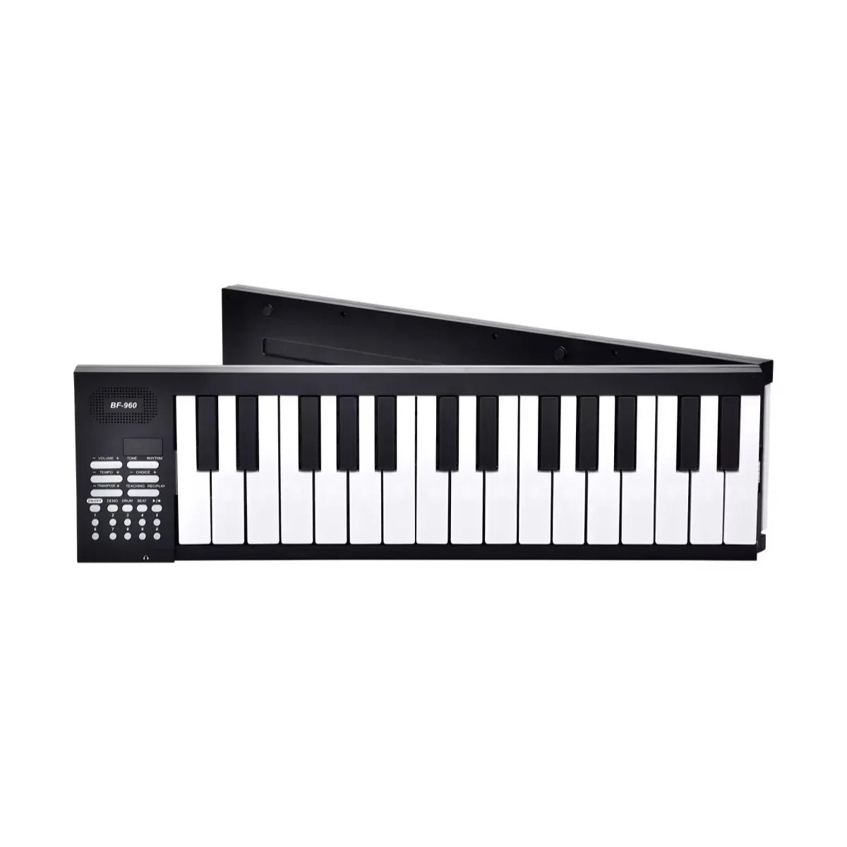61 Key Foldable Electronic Piano Portable Piano Keyboard w/LED Display/Built-in Battery/Electronic Keyboard Musical Instrument