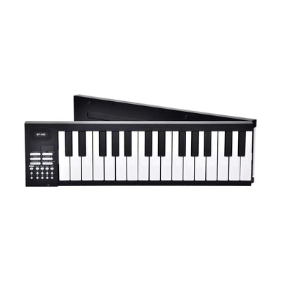 61 Key Foldable Electronic Piano Portable Piano Keyboard w/LED Display/Built-in Battery/Electronic Keyboard Musical Instrument