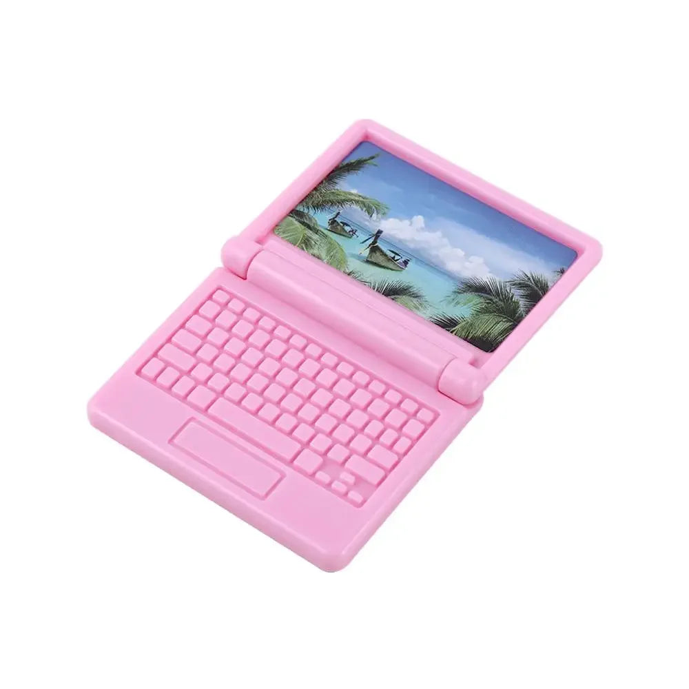 Dollhouse Decor DIY Accessories Doll House Dollhouse Miniature Dollhouse Furniture Simulation Laptop Dollhouse Computer